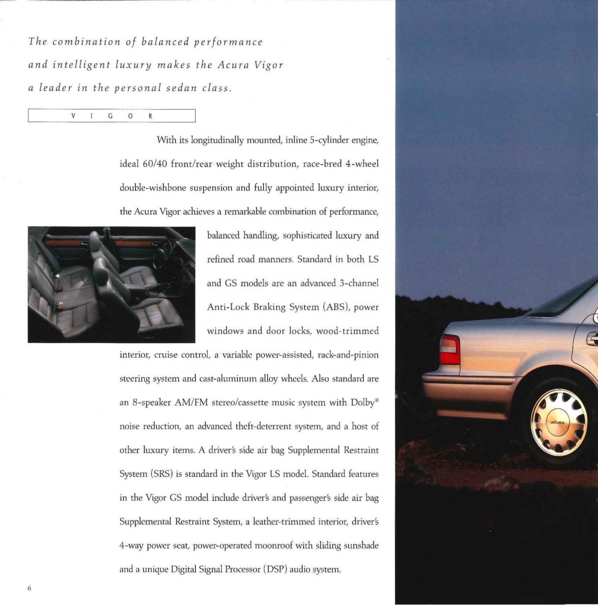 1993 Acura Brochure Page 12